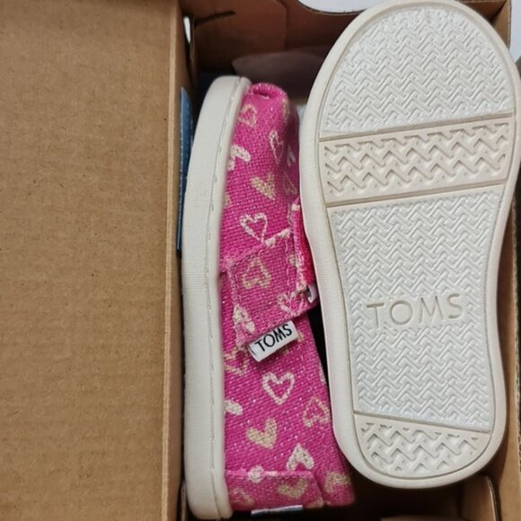 TOMS Unisex-Child Kids Red Stripes Bimini - Picture 3 of 3